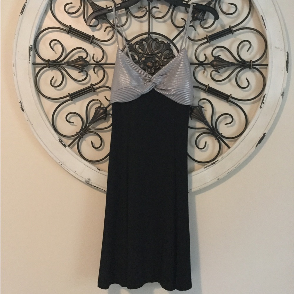 Silver Shimmer Cocktail Dress